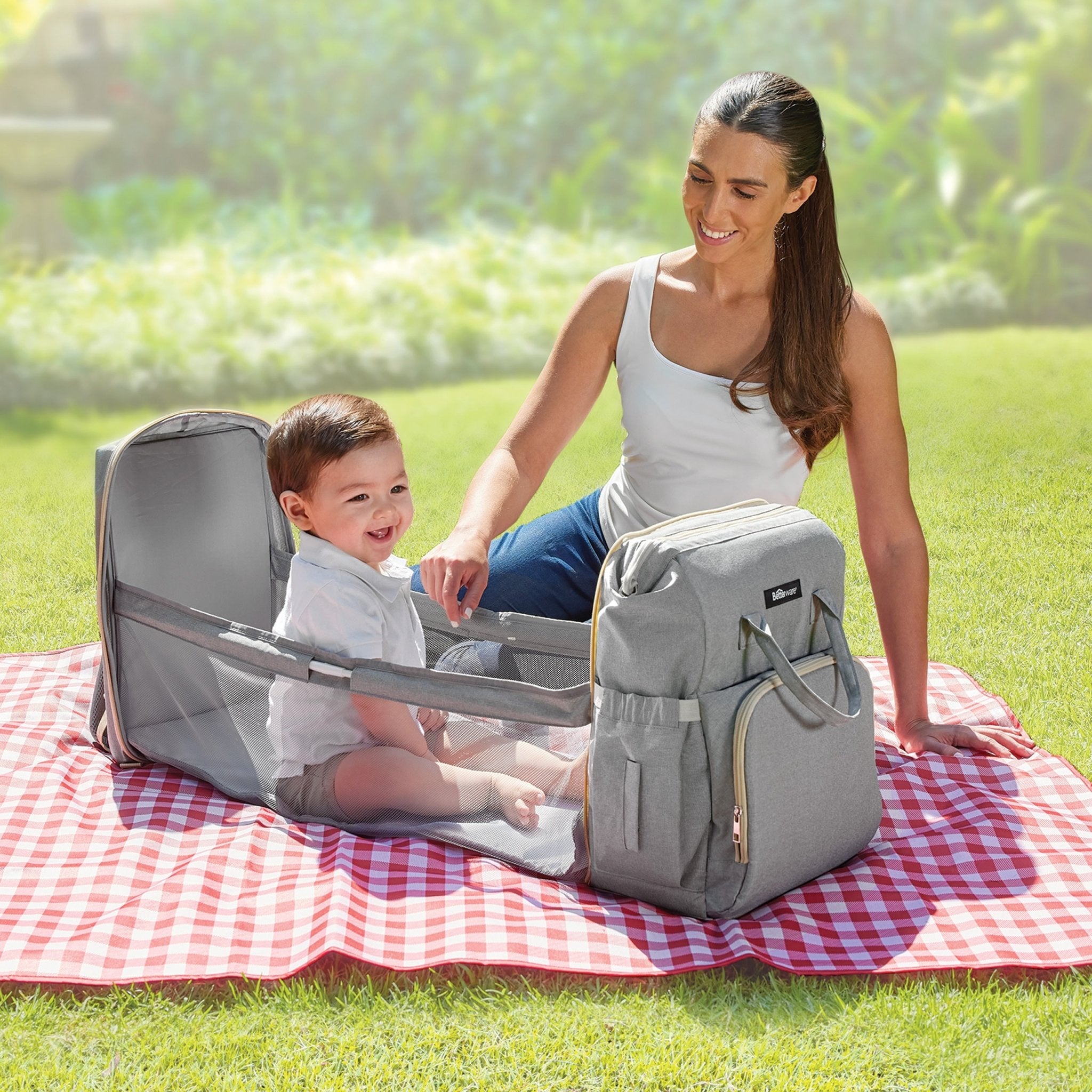 Mochila Pañalera Para Bebe Bebe Mochila Mochila Pañalera Gris