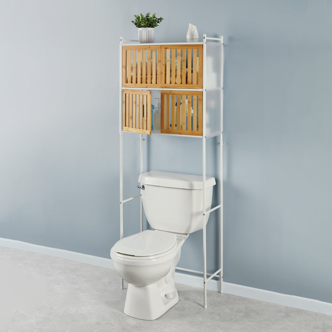 Rack WC Bambú Blanco